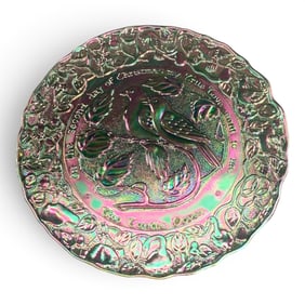 Imperial Glass Carnival Glass Collector Plate