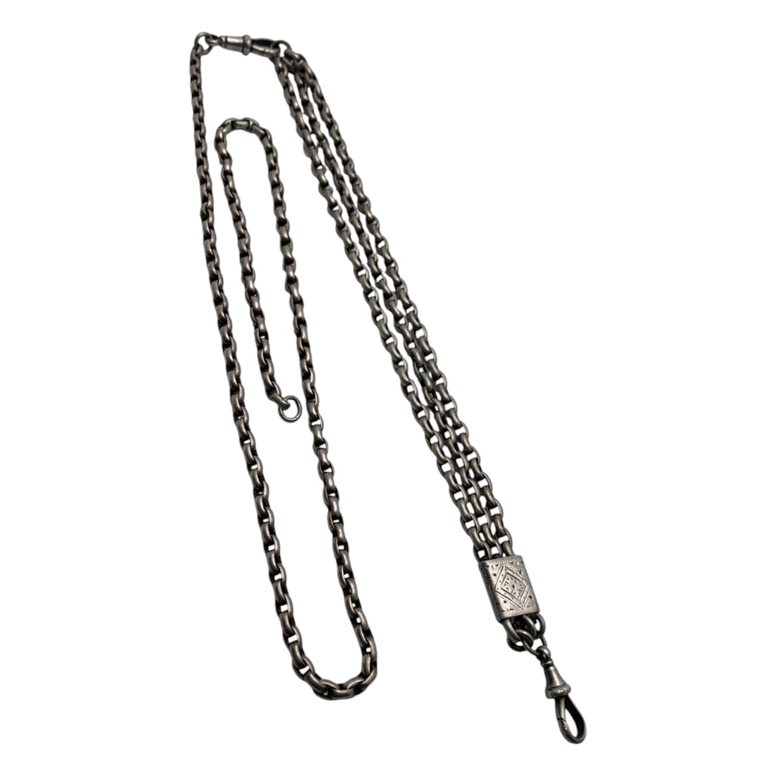 Sterling Silver Watch Fob Chain (1 of 4)