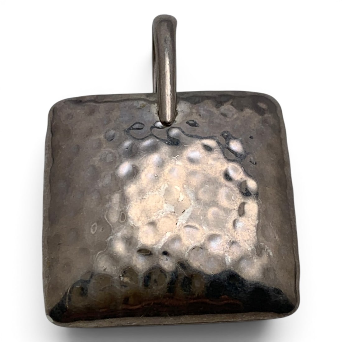 Sterling Silver Textured Pendant: Sterling Silver Pendant With A Textured DesignMarked 925 - 1 3/8" Long - 20.4 Grams