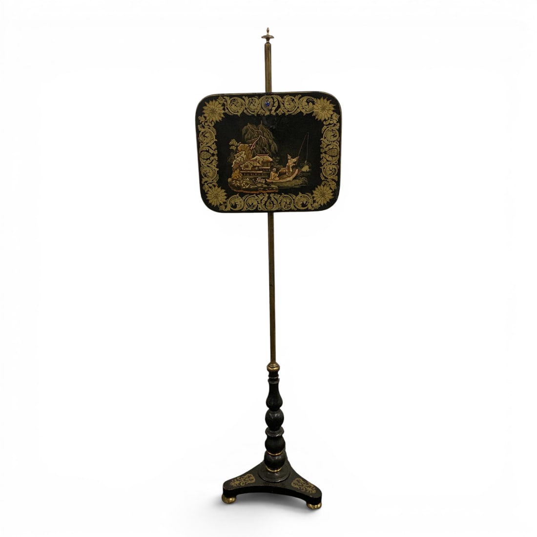 Antique Fireside Pole Screen (1 of 9)