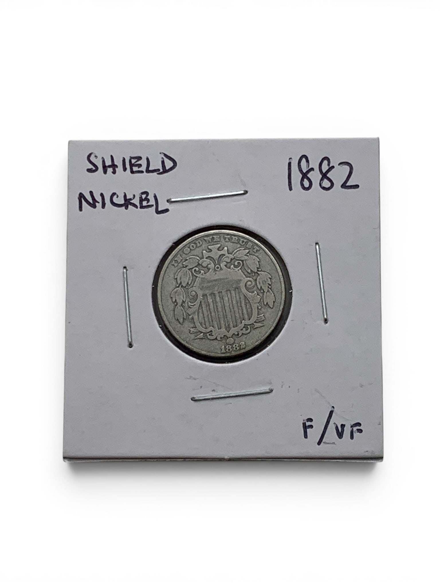 1882 Shield Nickel: 1882 Shield Nickel - F/ V F