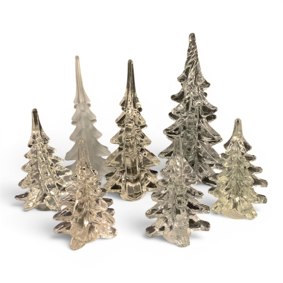 7 Glass Christmas Tree Sculptures (1 of 8)
