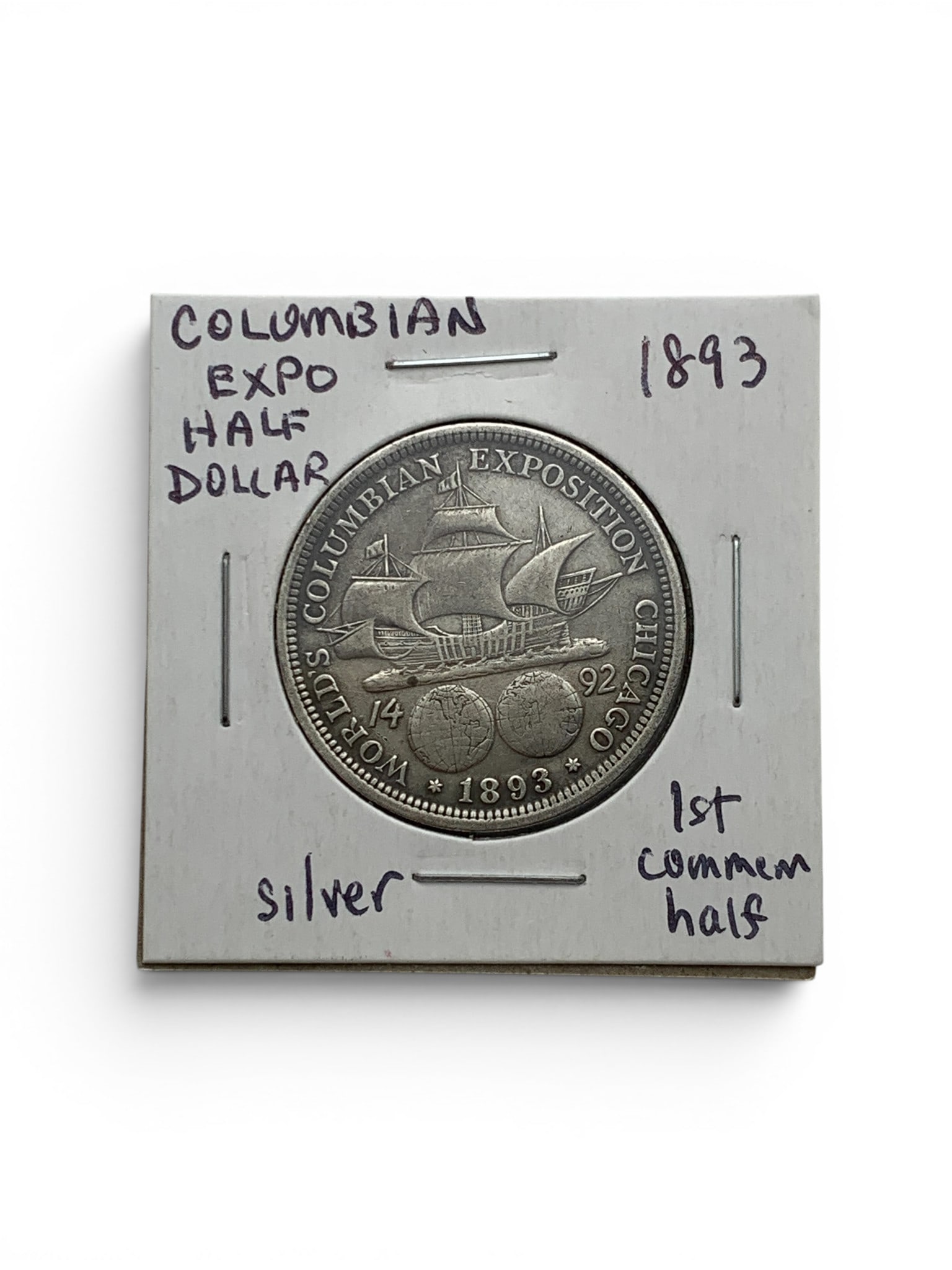 1893 Columbian Expo Silver Half Dollar (1 of 2)