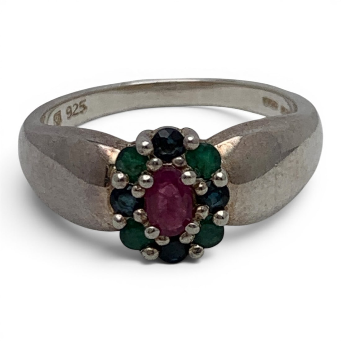 Sterling Silver & Precious Stone Ring (1 of 6)