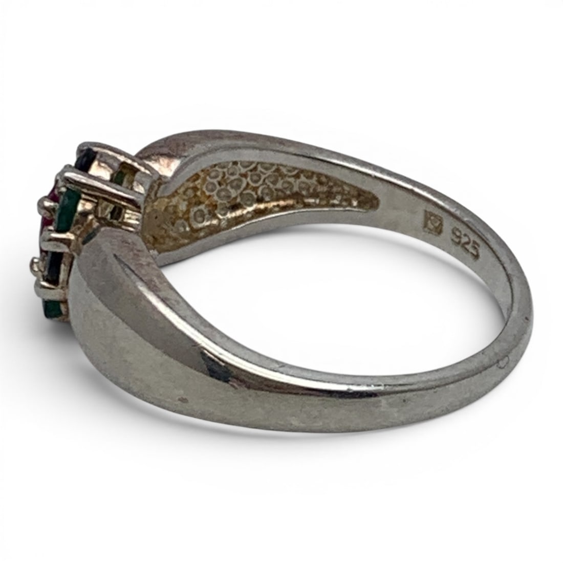 Sterling Silver & Precious Stone Ring - 3