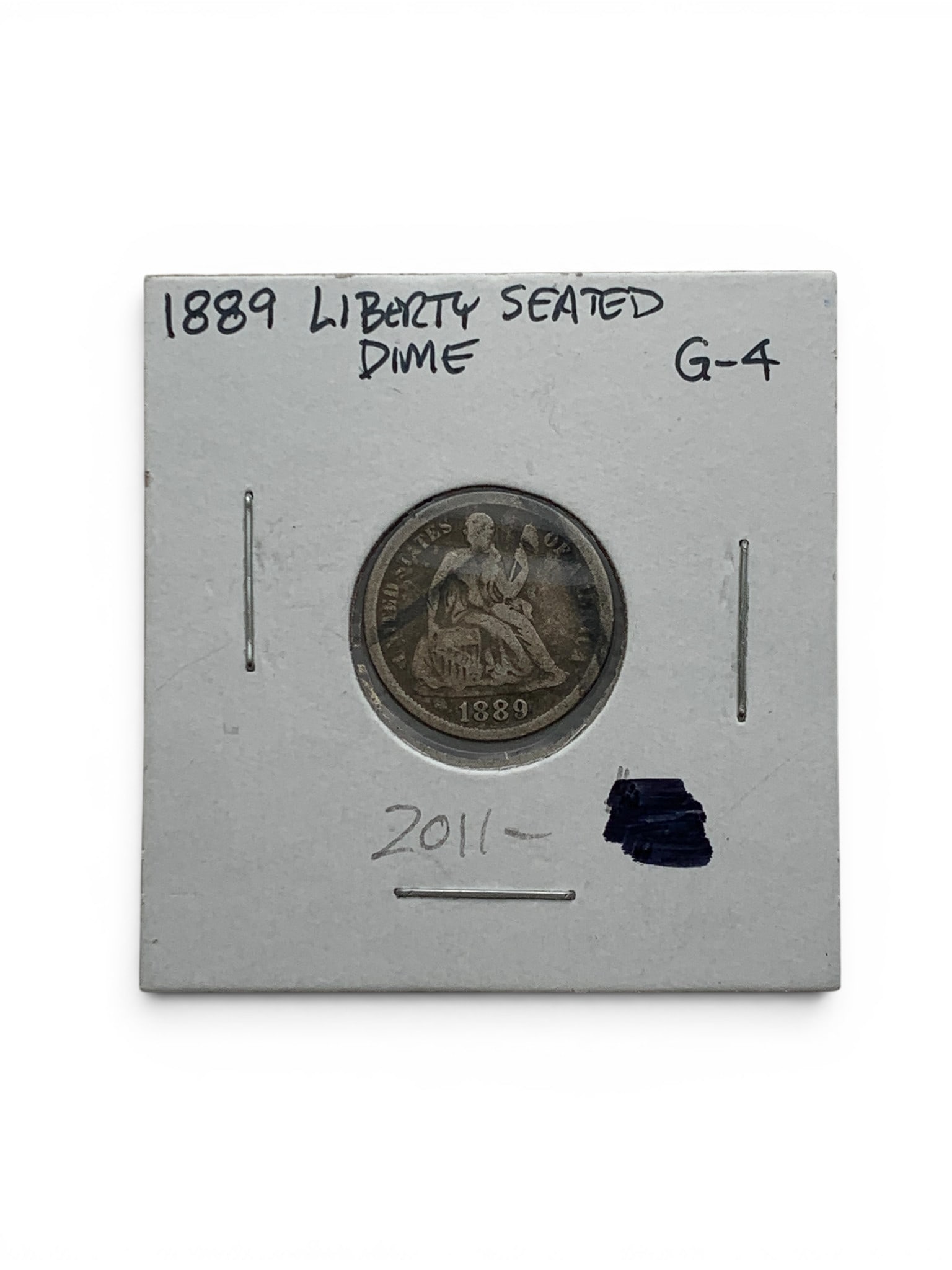 1889 Seated Liberty Silver Dime (1 of 2)