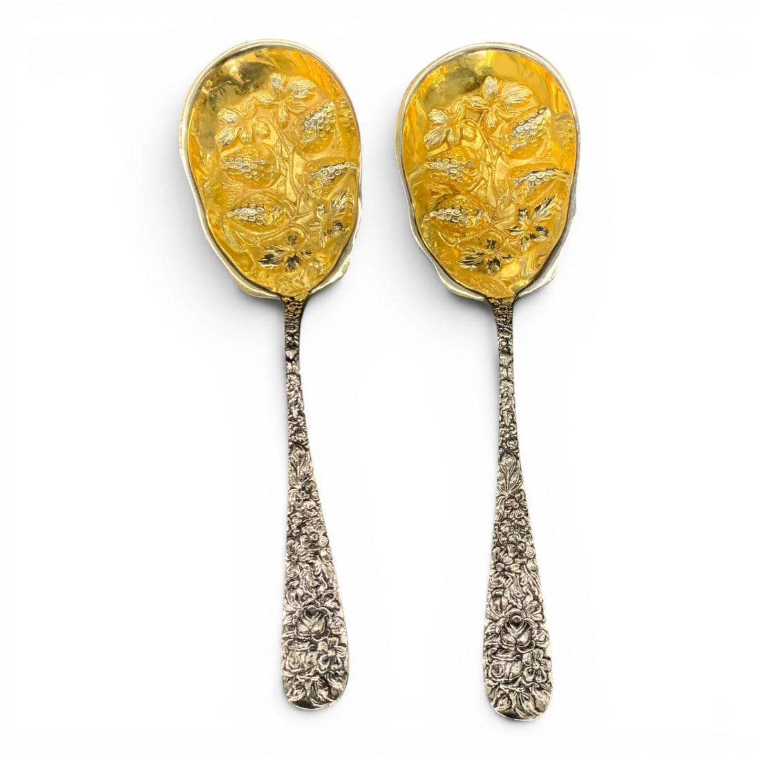 2 Vintage Godinger Serving Spoons - 2