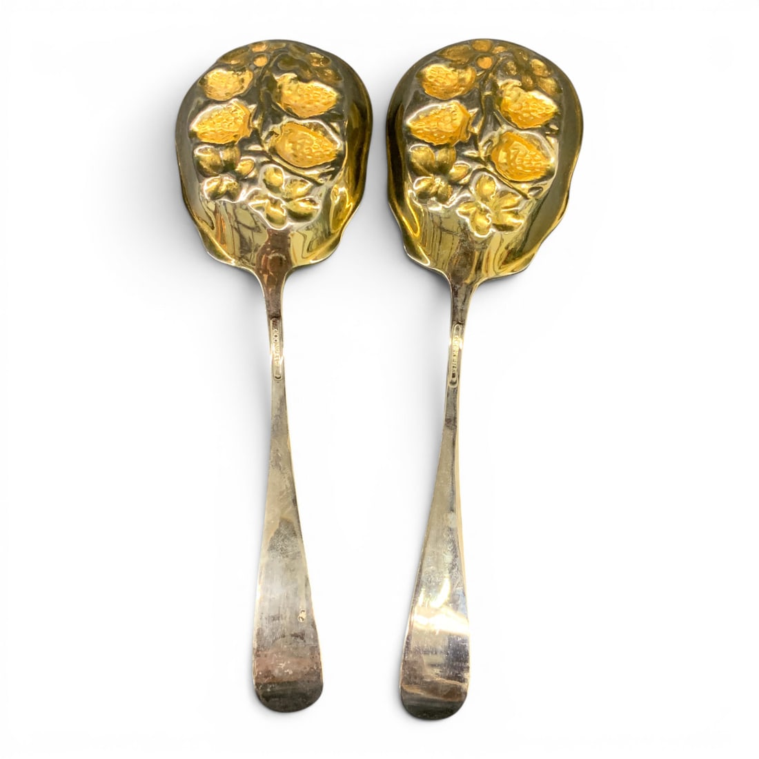 2 Vintage Godinger Serving Spoons - 3