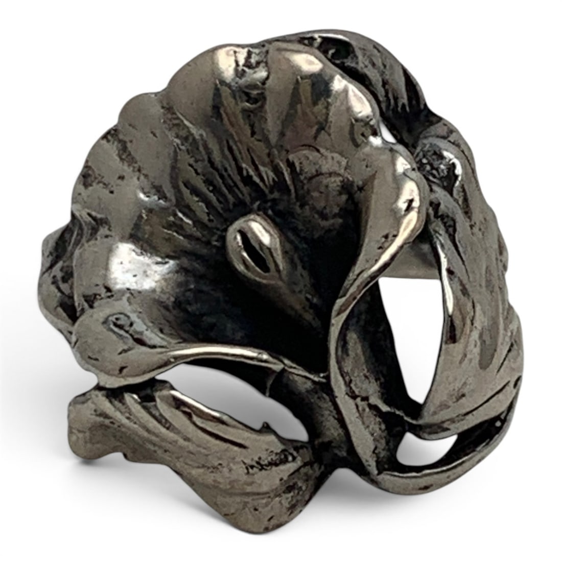 Sterling Silver Flower Ring - 2