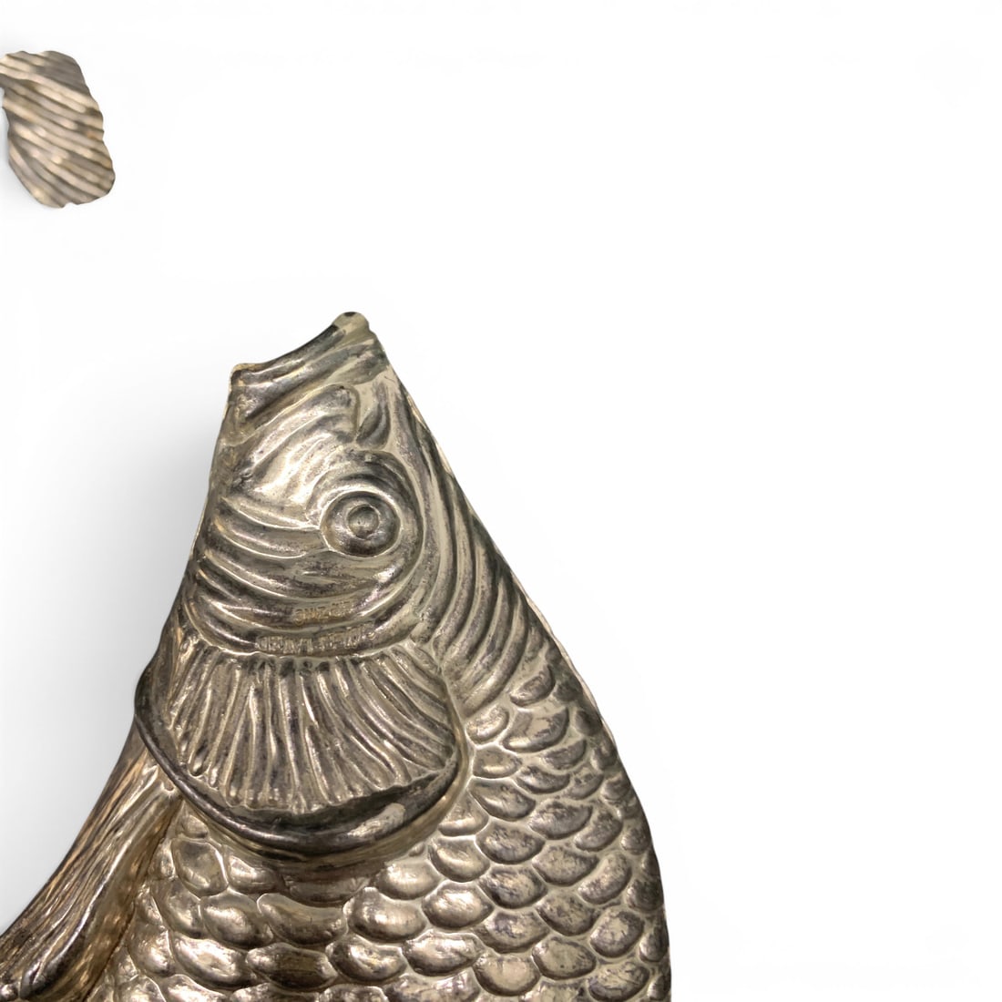 3 Silver Tone Fish Sculptures - 6
