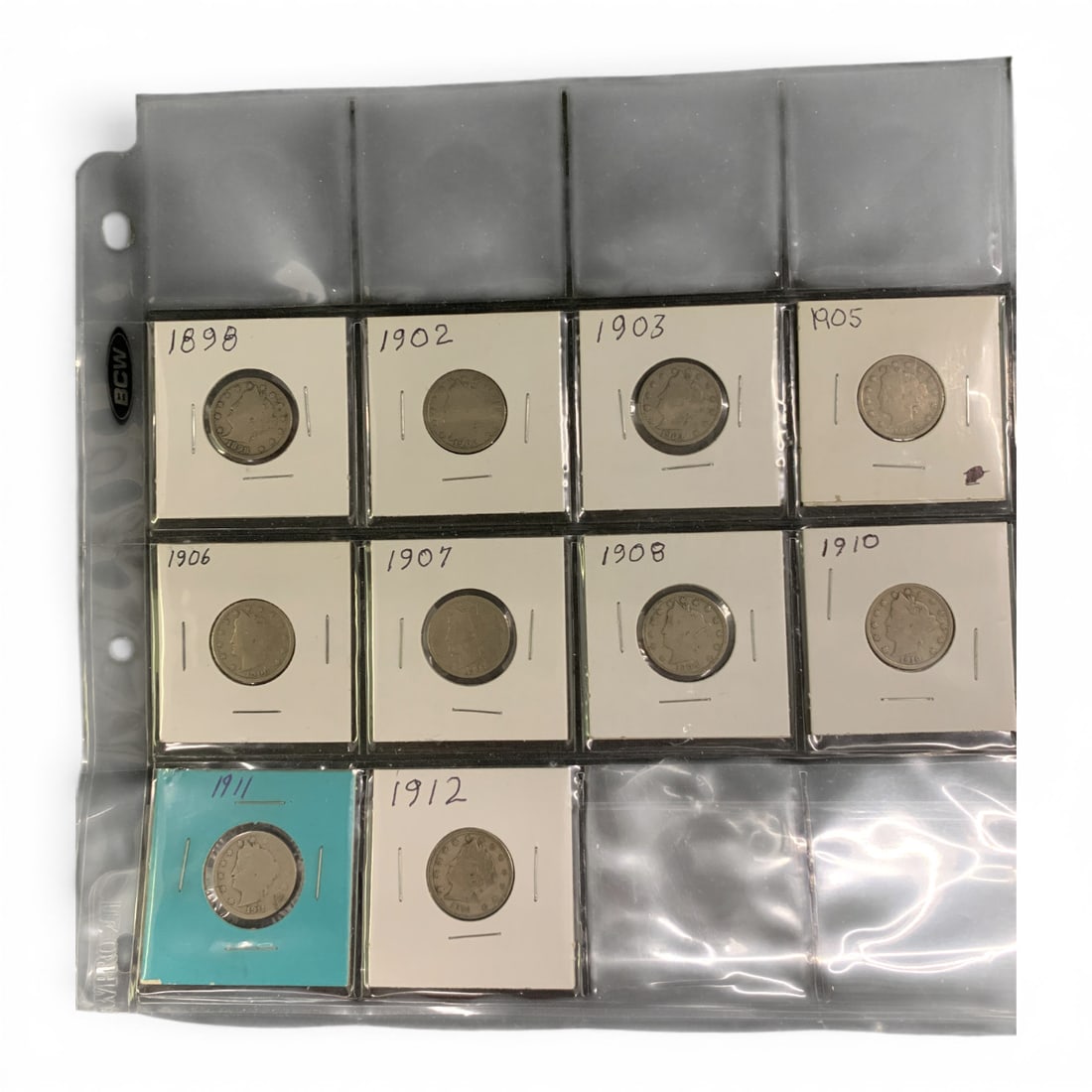 Sheet Of 10 V Nickels (1 of 3)
