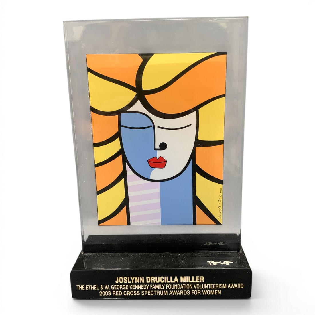 2003 Britto Lucite Award - 2