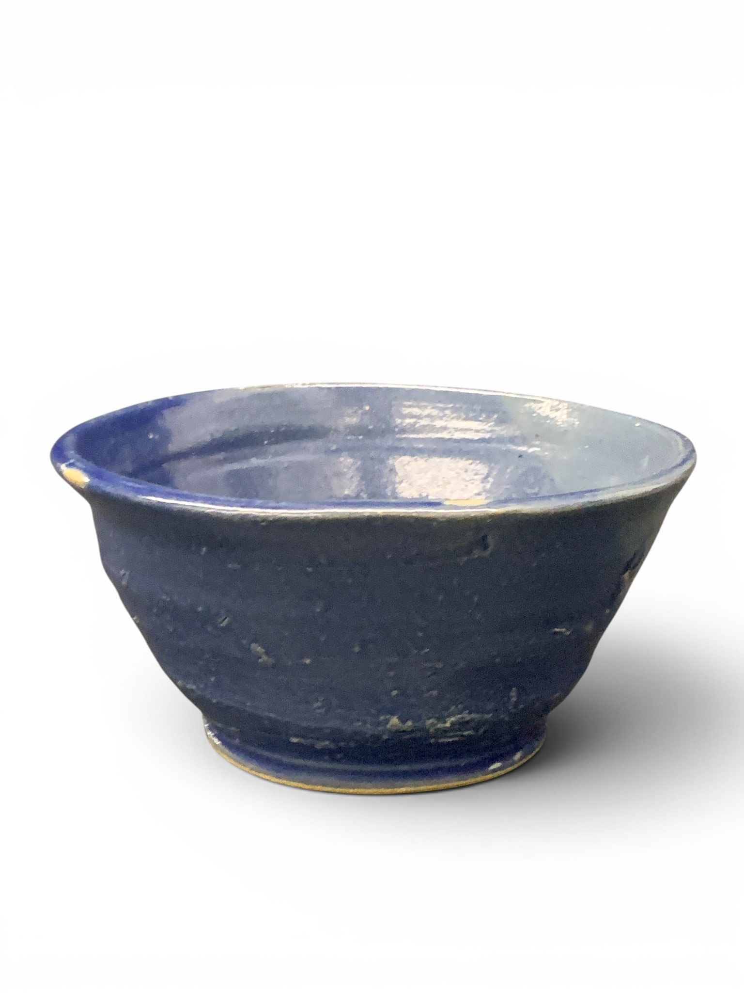 Signed Blue Ceramic Bowl - 3