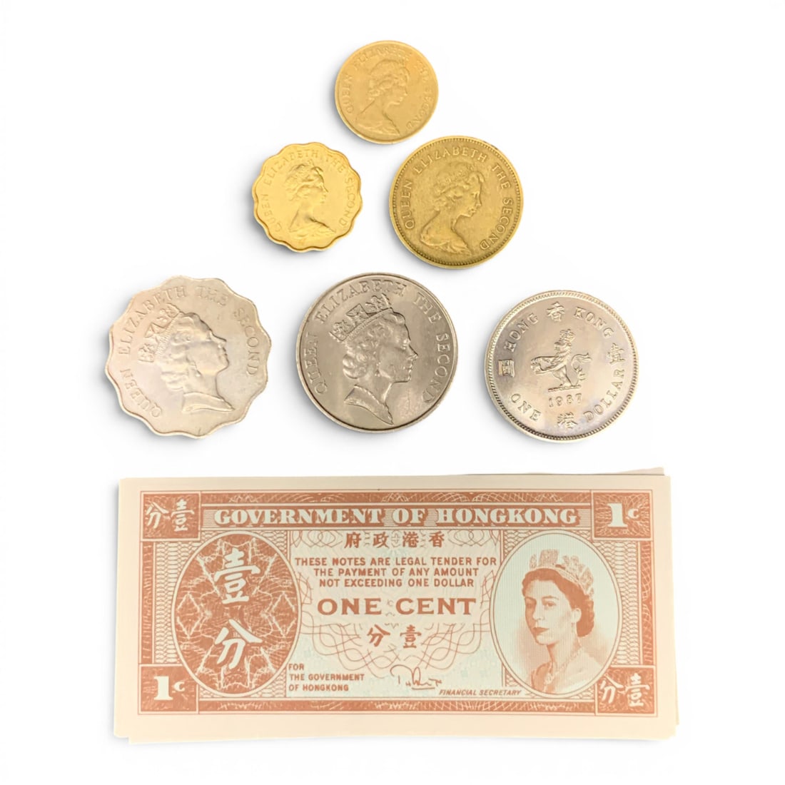 1987 Hong Kong Currency Coins: 1987 Hong Kong Currency Coins