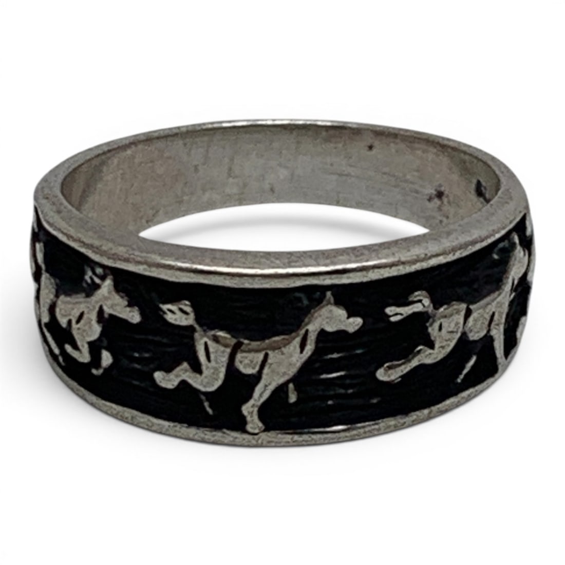 Sterling Silver Running Horse Ring - 2