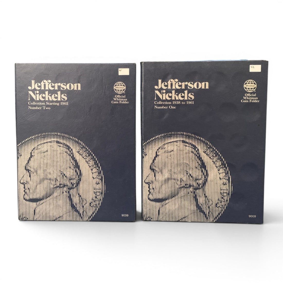 2 Jefferson Nickel Albums: 2 Jefferson Nickel Albums - Collection 1938 To 1961 Number One & Collection Starting 1962 Number Two - 106 Total Pieces