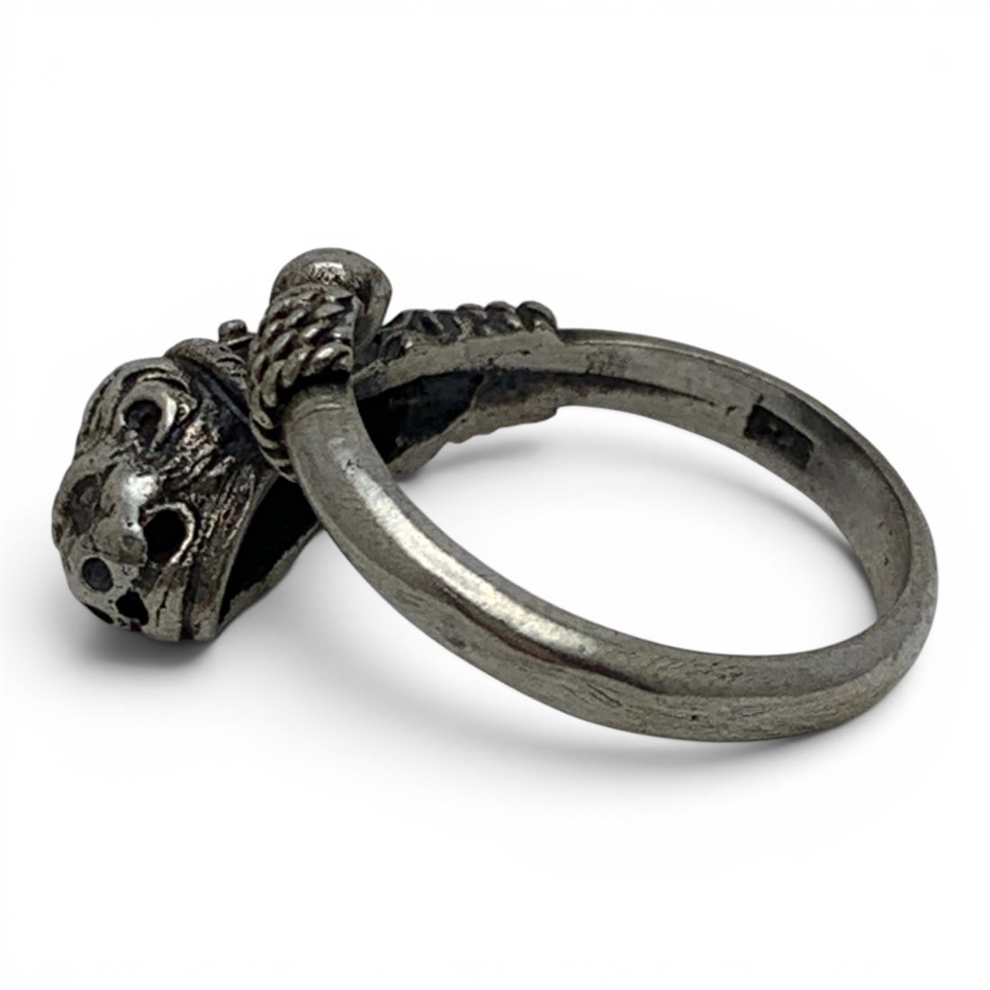 Sterling Silver Lion's Head Ring - 3