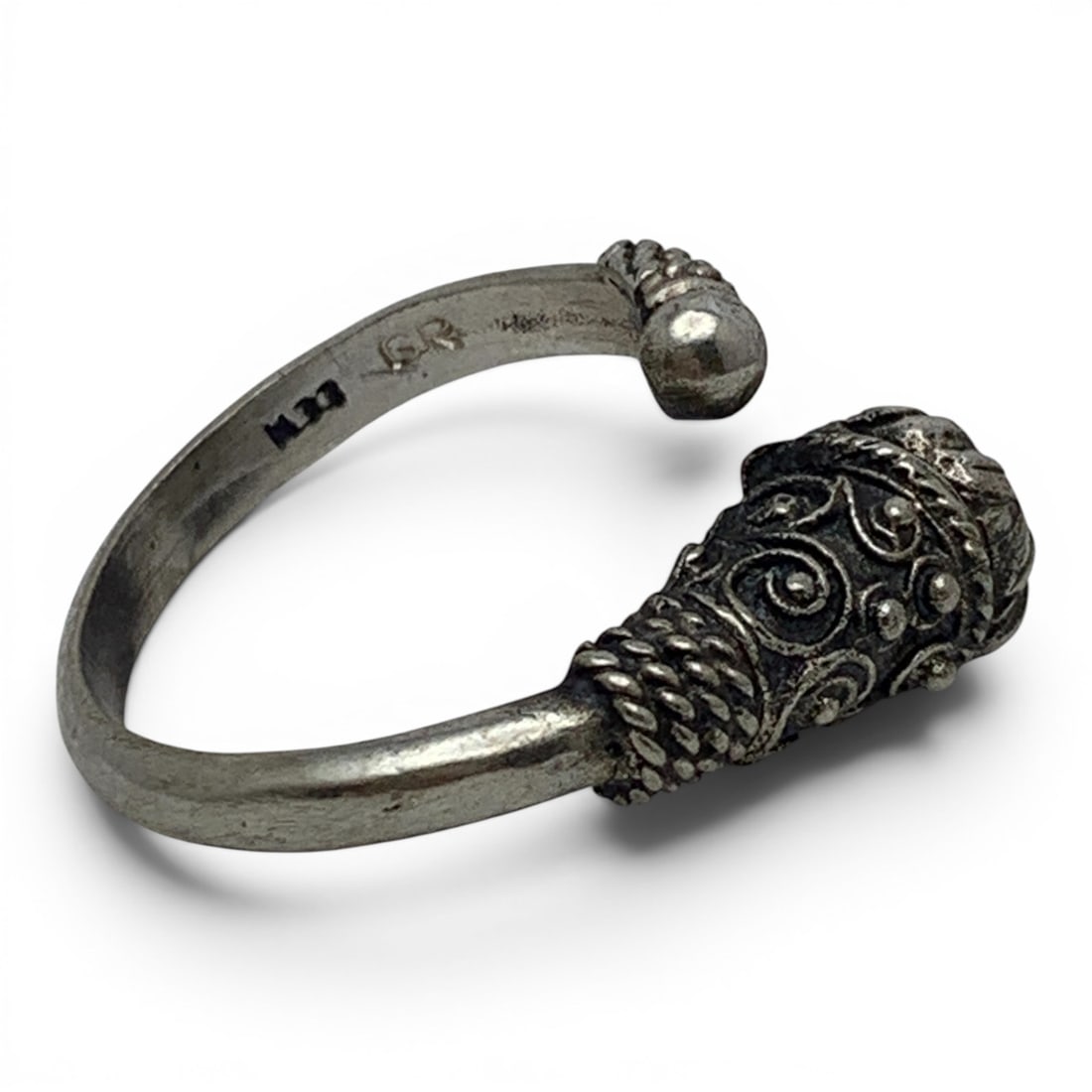 Sterling Silver Lion's Head Ring - 5