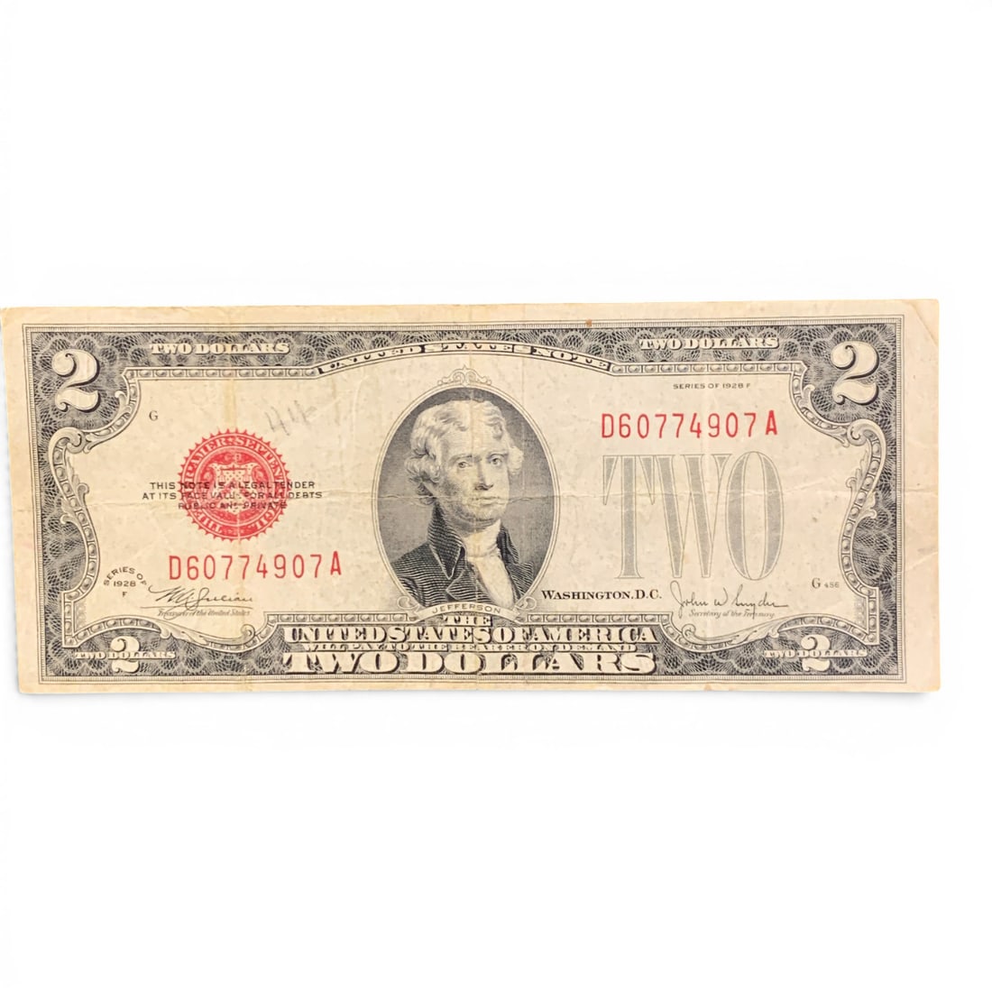1928 F $2 United States Red Note (1 of 2)