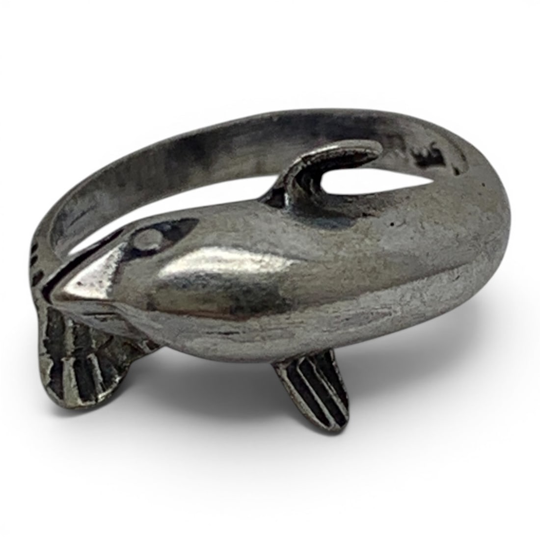 Sterling Silver Dolphin Ring - 2