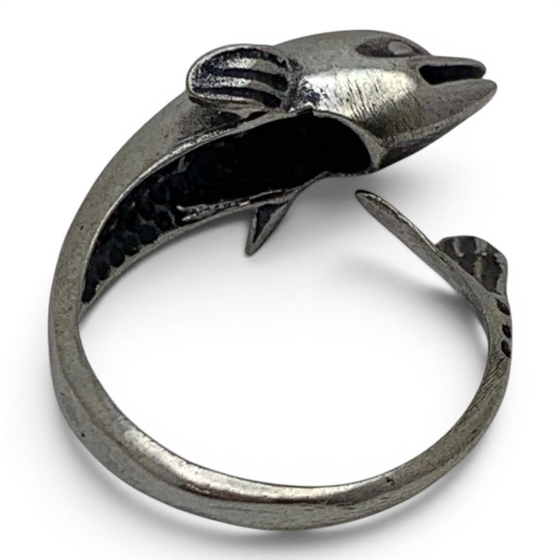 Sterling Silver Dolphin Ring - 4