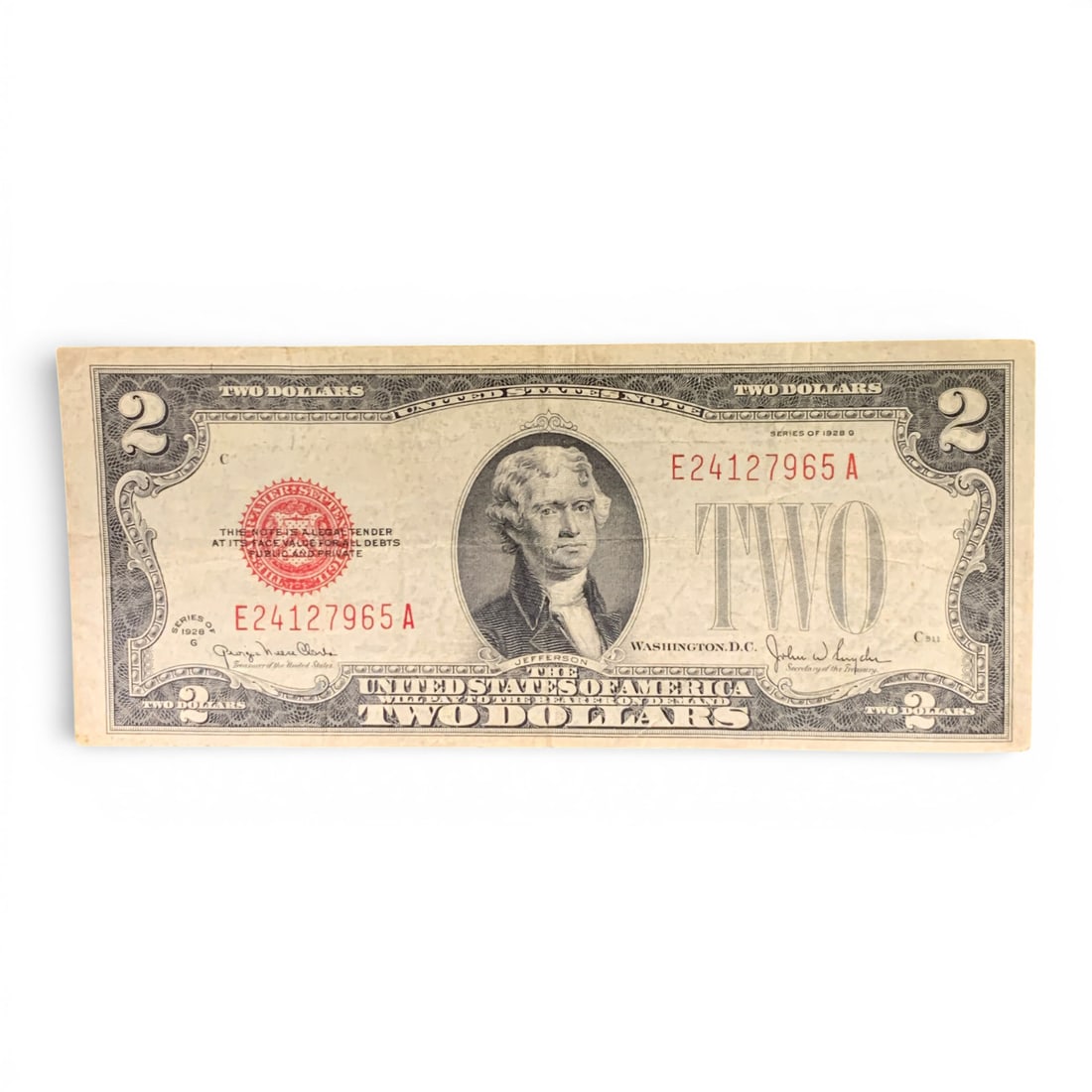 1928 G $2 United States Red Note (1 of 2)