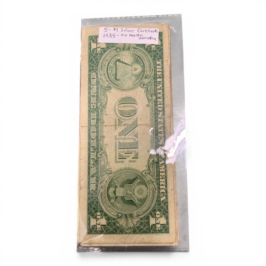 5 $1 1935 Silver Certificate Notes - 4
