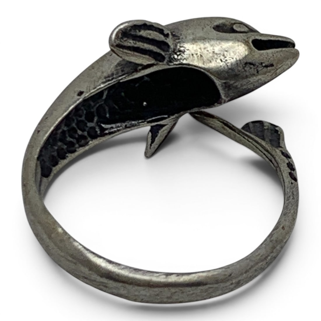 Sterling Silver Dolphin Ring - 4