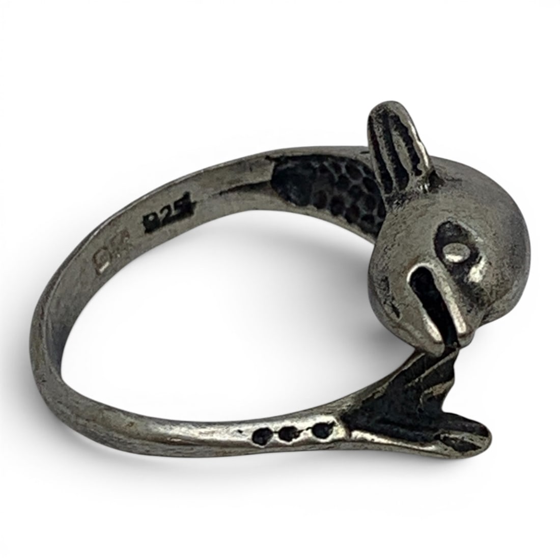 Sterling Silver Dolphin Ring - 5