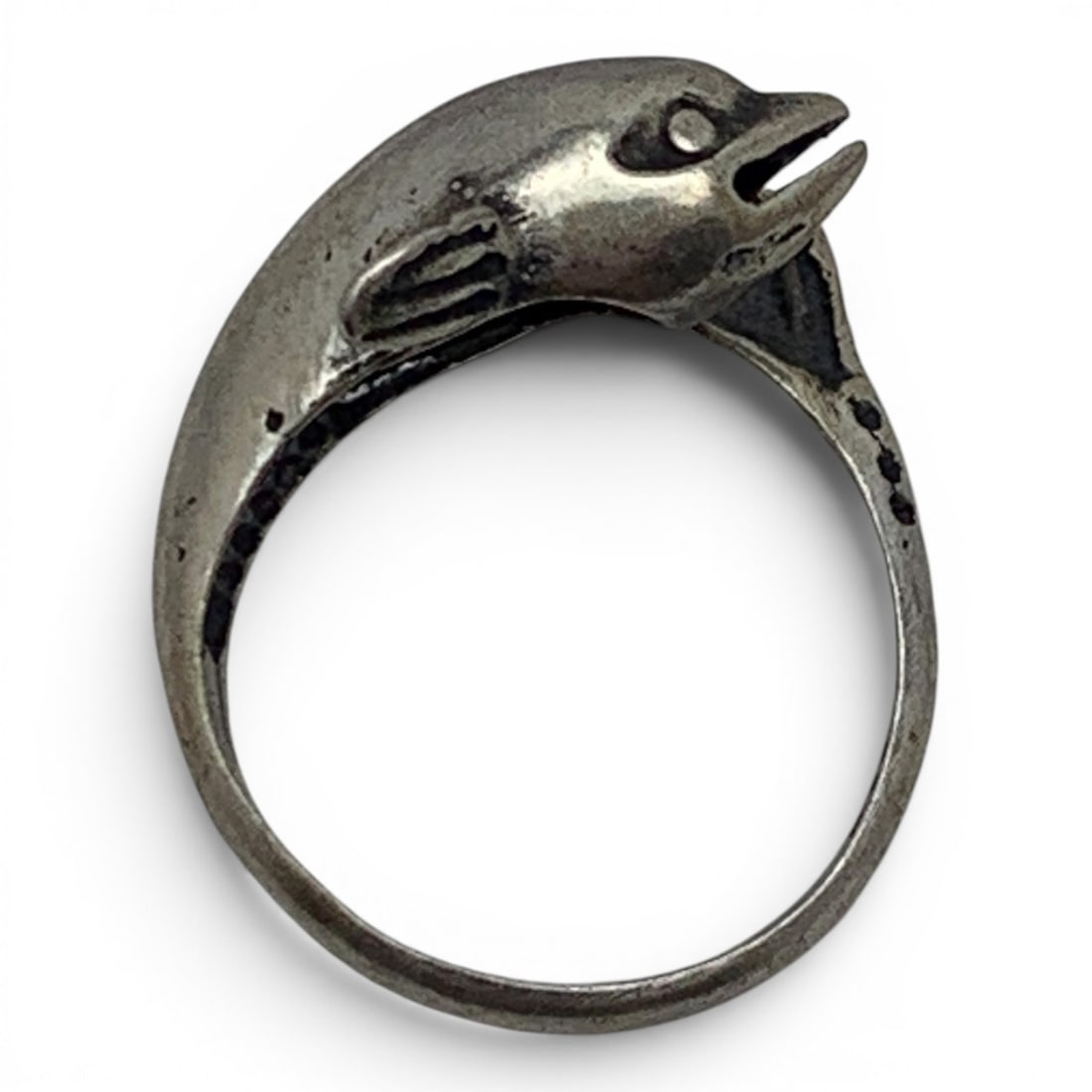 Sterling Silver Dolphin Ring - 6