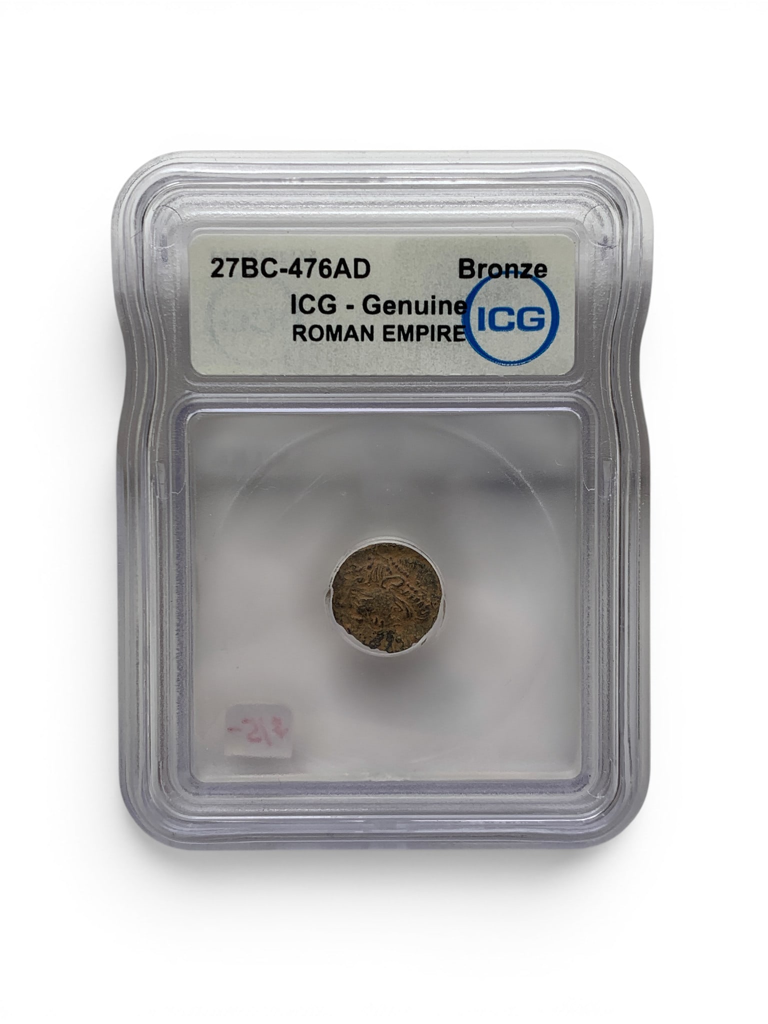 Icg Graded Roman Empire Bronze Coin: Icg Graded Roman Empire Bronze Coin - 27bc-476ad - In Icg Graded Case
