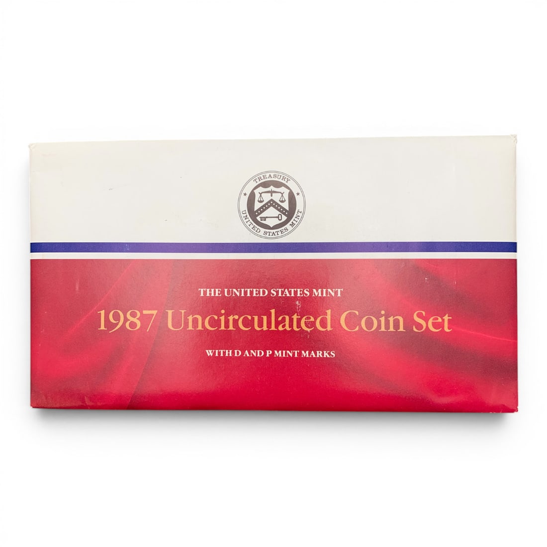 1987 United States Mint Uncirculated Coin Set: 1987 United States Mint Uncirculated Coin Set - D And P Mint Marks - 12 Total Pieces