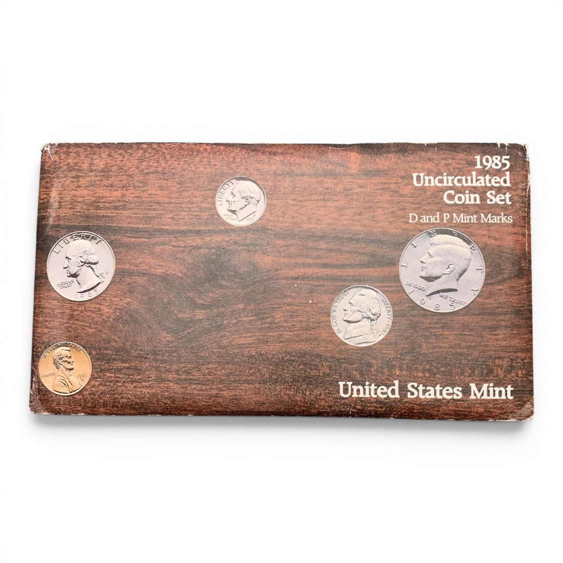 1985 Uncirculated Coin Mint Set: 1985 Uncirculated Coin Mint Set - United States Mint - D And P Mint Marks - Including 12 Total Pieces