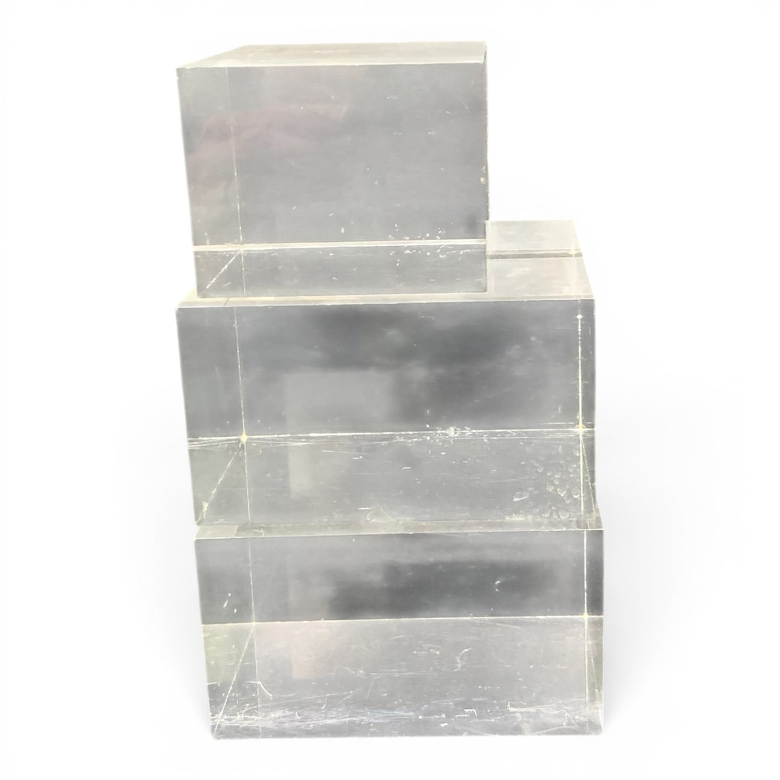 3 Clear Acrylic Base Stands: 3 Clear Acrylic Base Stands 2" X 3" Tall
