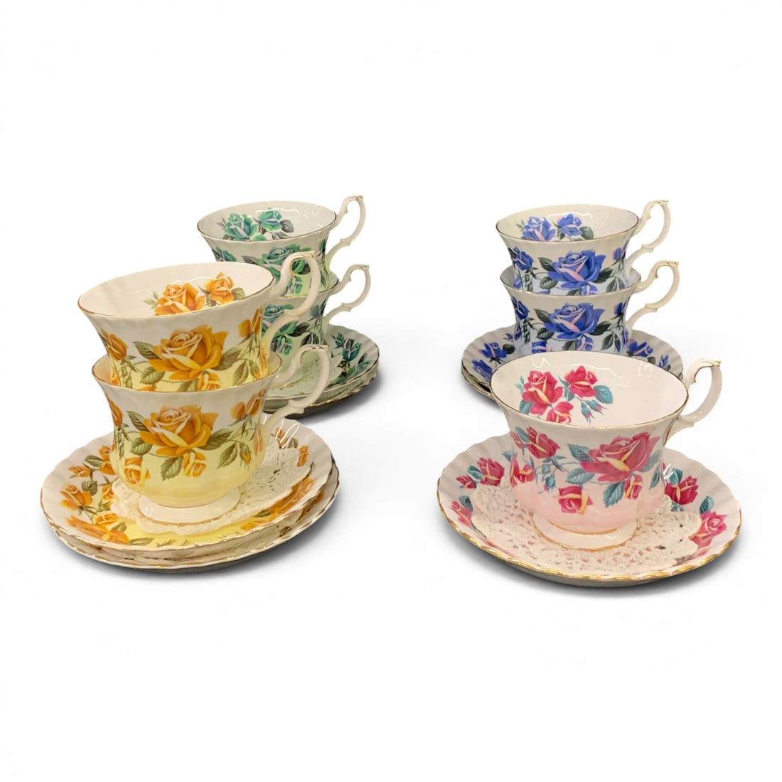 Set Of 7 Royal Albert Teacups & Saucers (1 of 16)