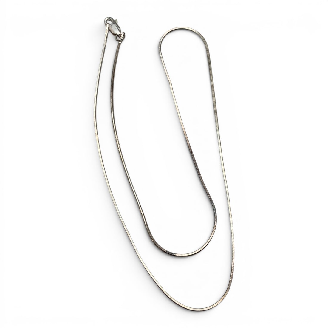 Sterling Silver Italian Necklace: Sterling Silver Italian Necklace Marked: 925 - 18 1/8" Long - 3.5 Grams