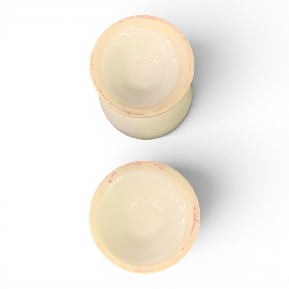 2 White Porcelain Egg Cups - 5