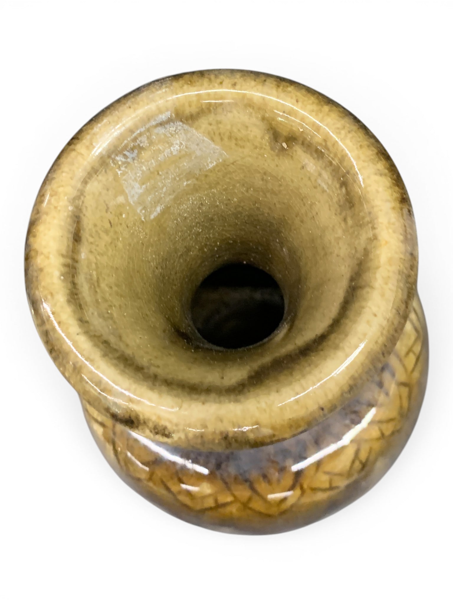 Green Ceramic Glazed Vase - 5