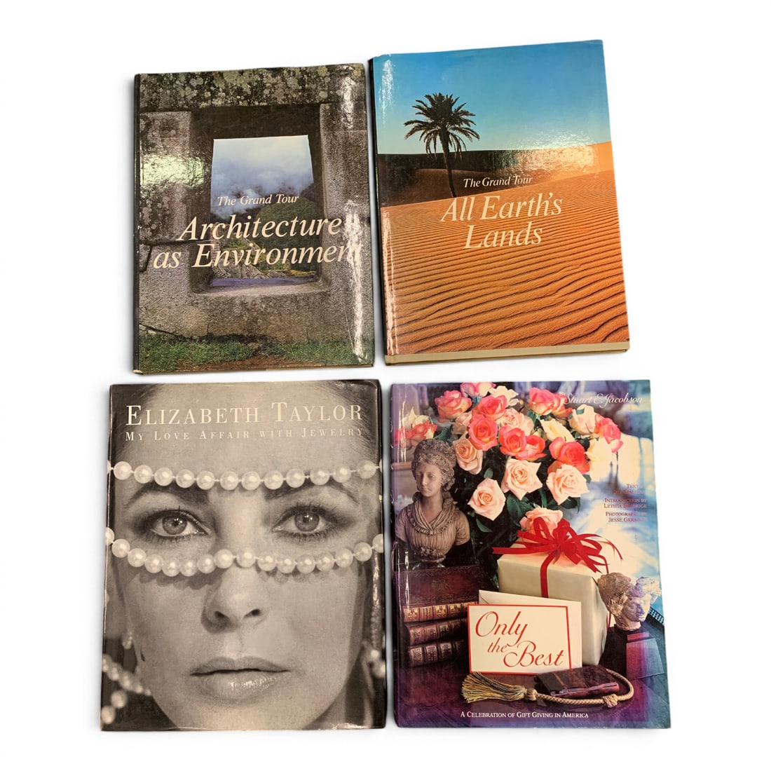 4 Large Hardcover Books: 4 Large Hardcover Books Including Elizabeth Taylor: My Love Affair With JewelrySee Photos