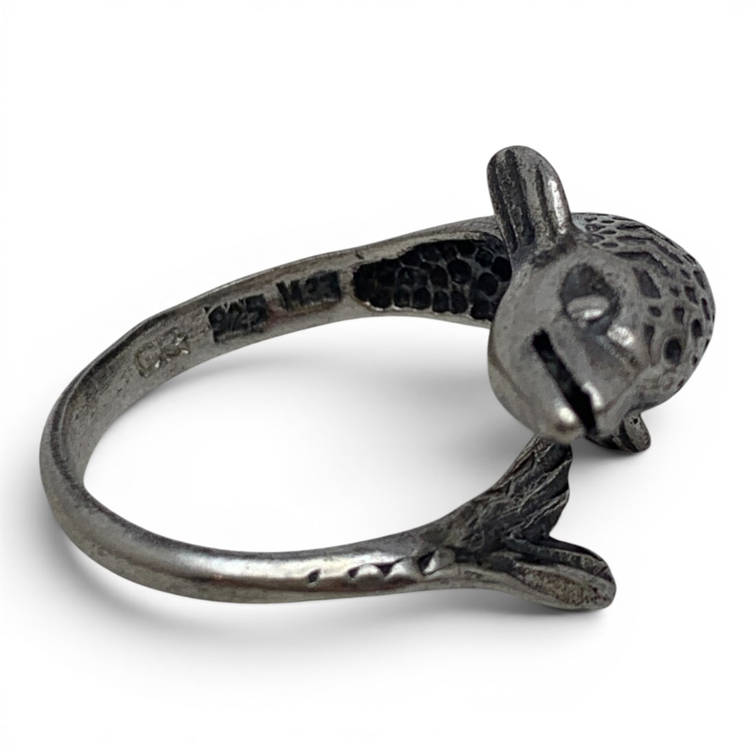 Sterling Silver Dolphin Ring - 4