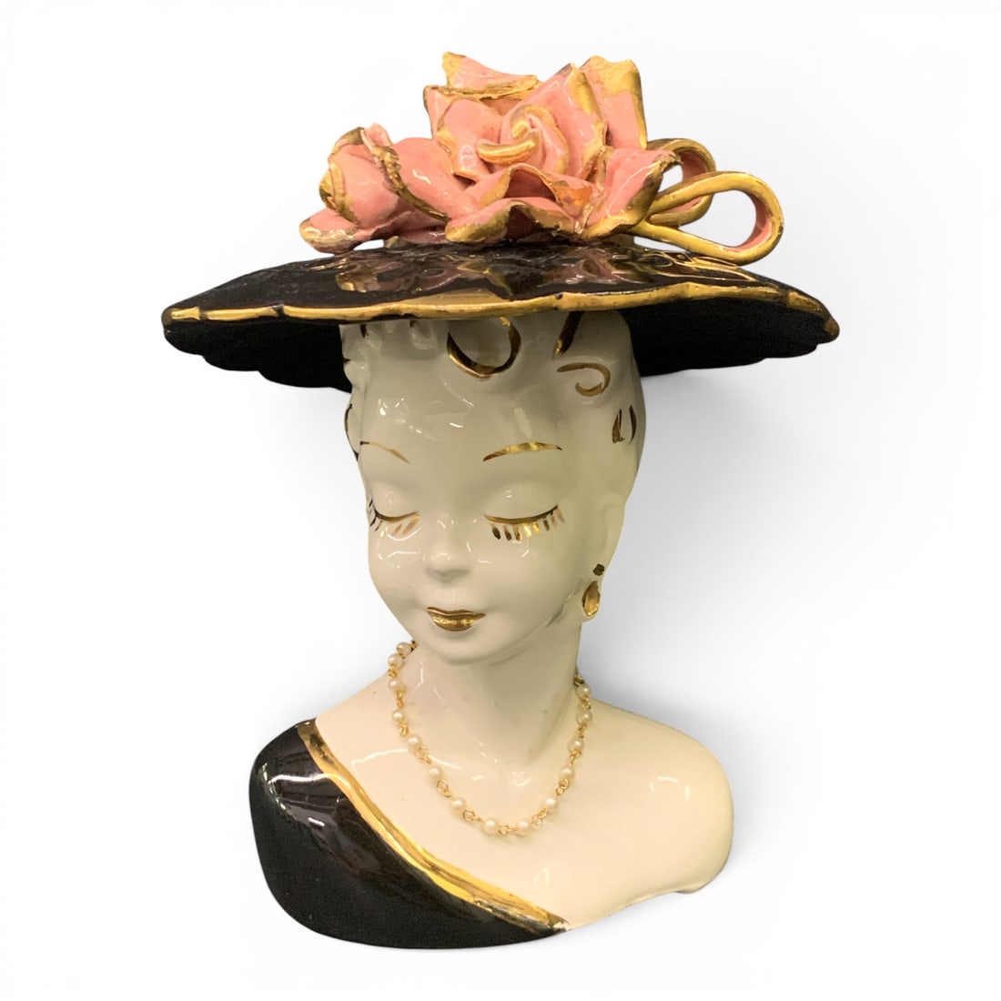 Vintage Lady Head Vase (1 of 7)