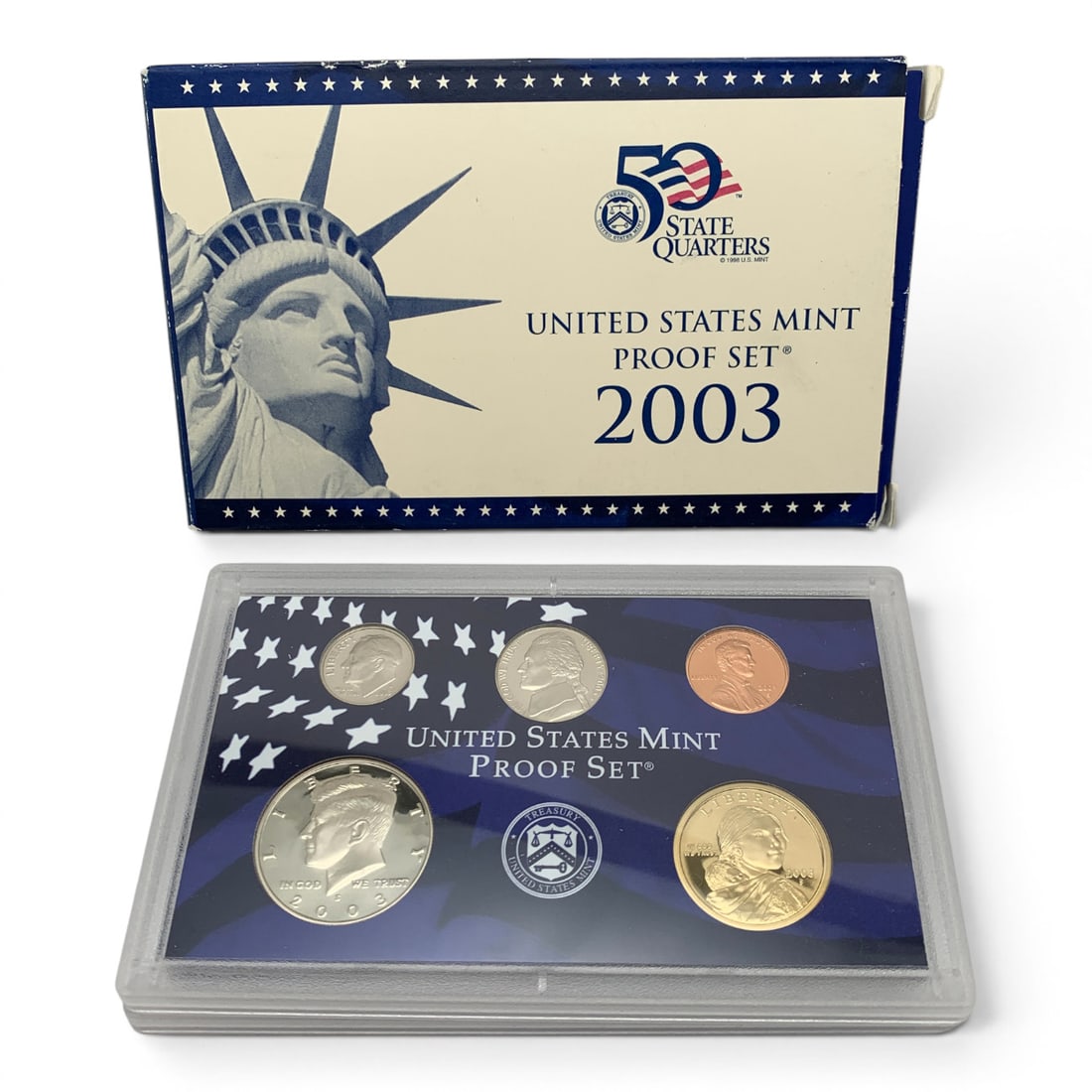 2003 U. S. Proof Set: United States Mint Proof Set 2003 - Includes Certificate Of Authenticity