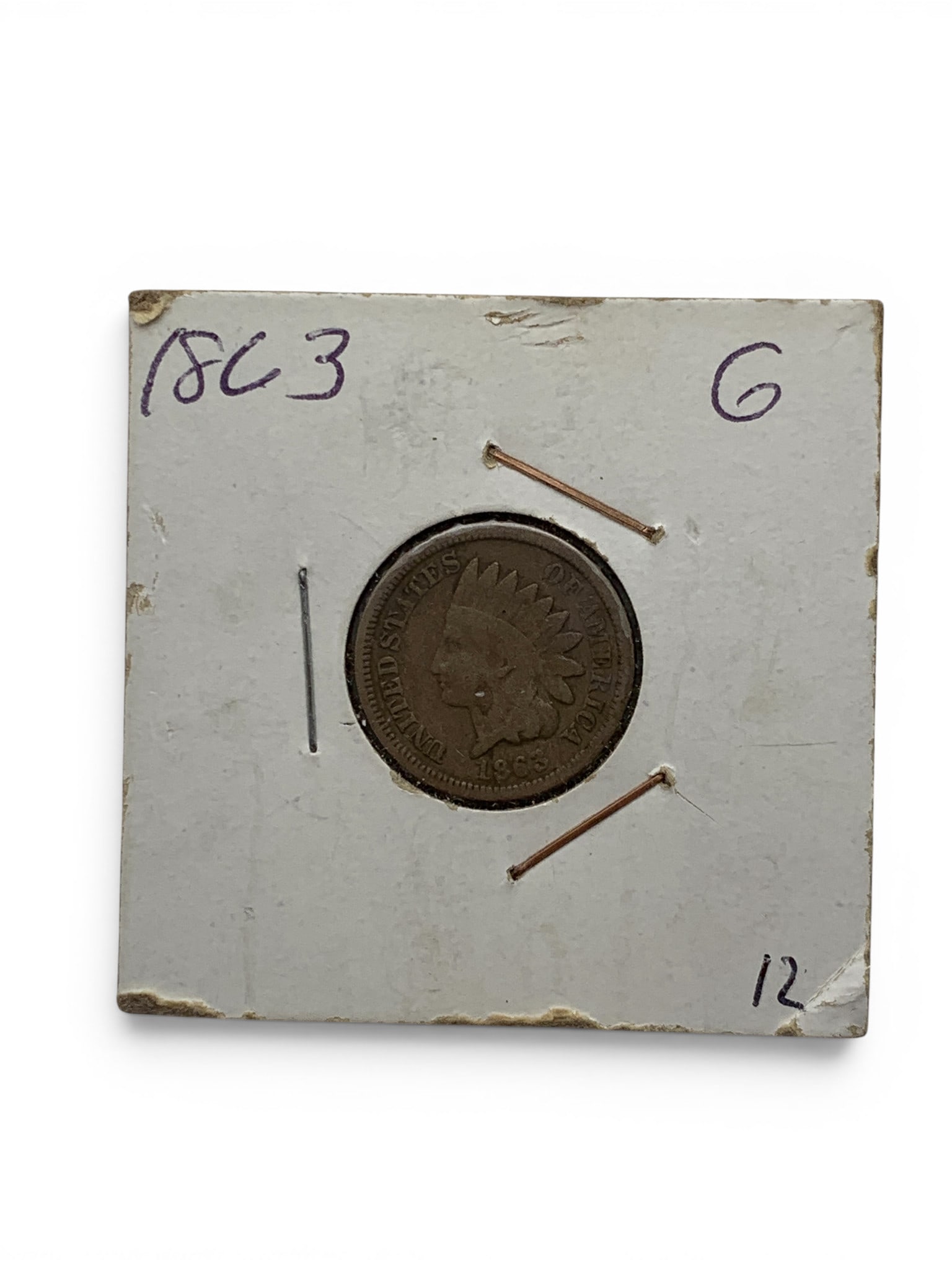 1863 Indian Head Cent (1 of 2)