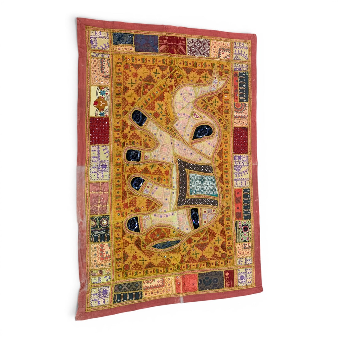 Handmade Indian Elephant Tapestry Blanket (1 of 17)