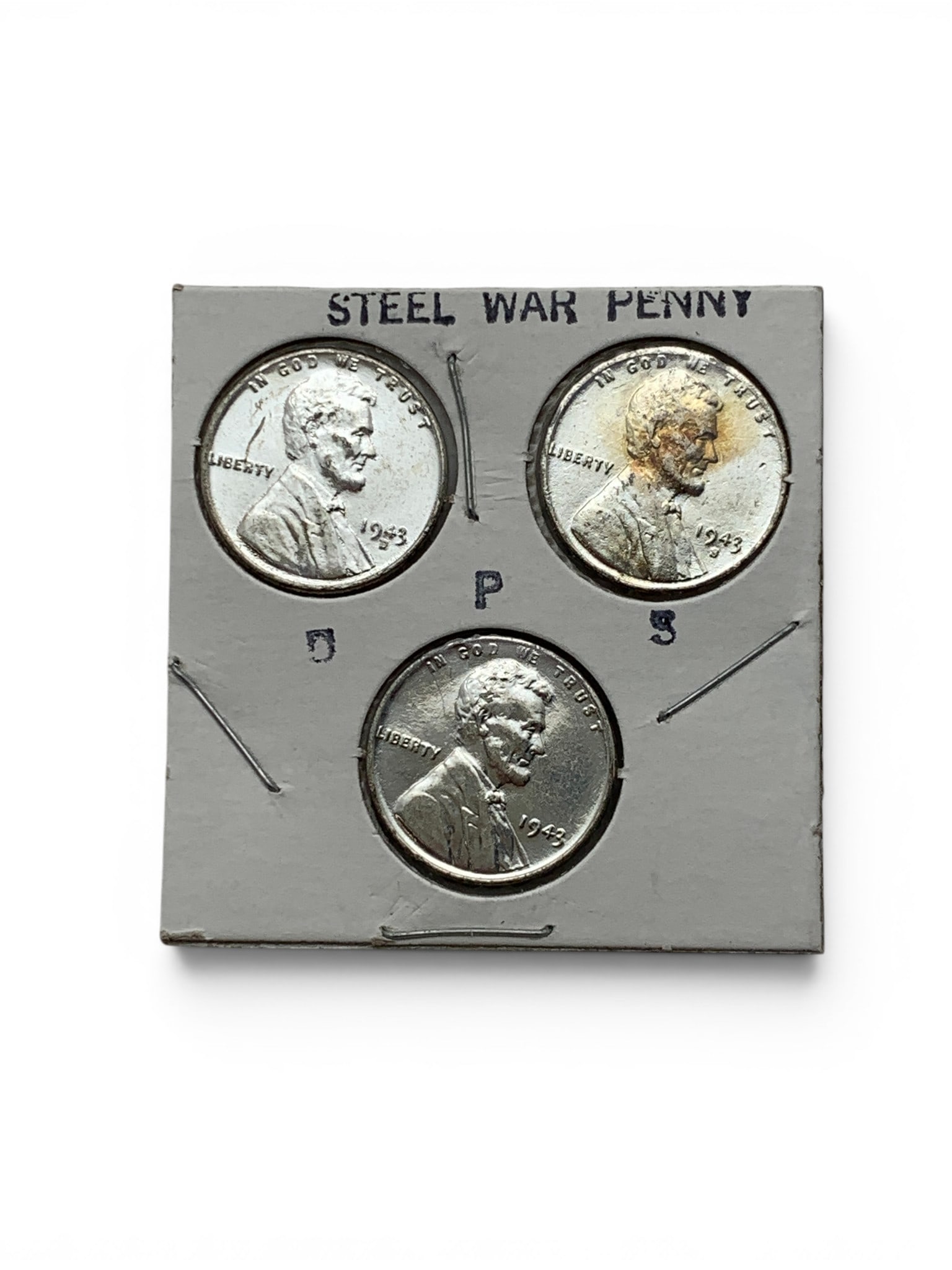 Complete 1943 Lincoln Steel War Penny Set (1 of 2)