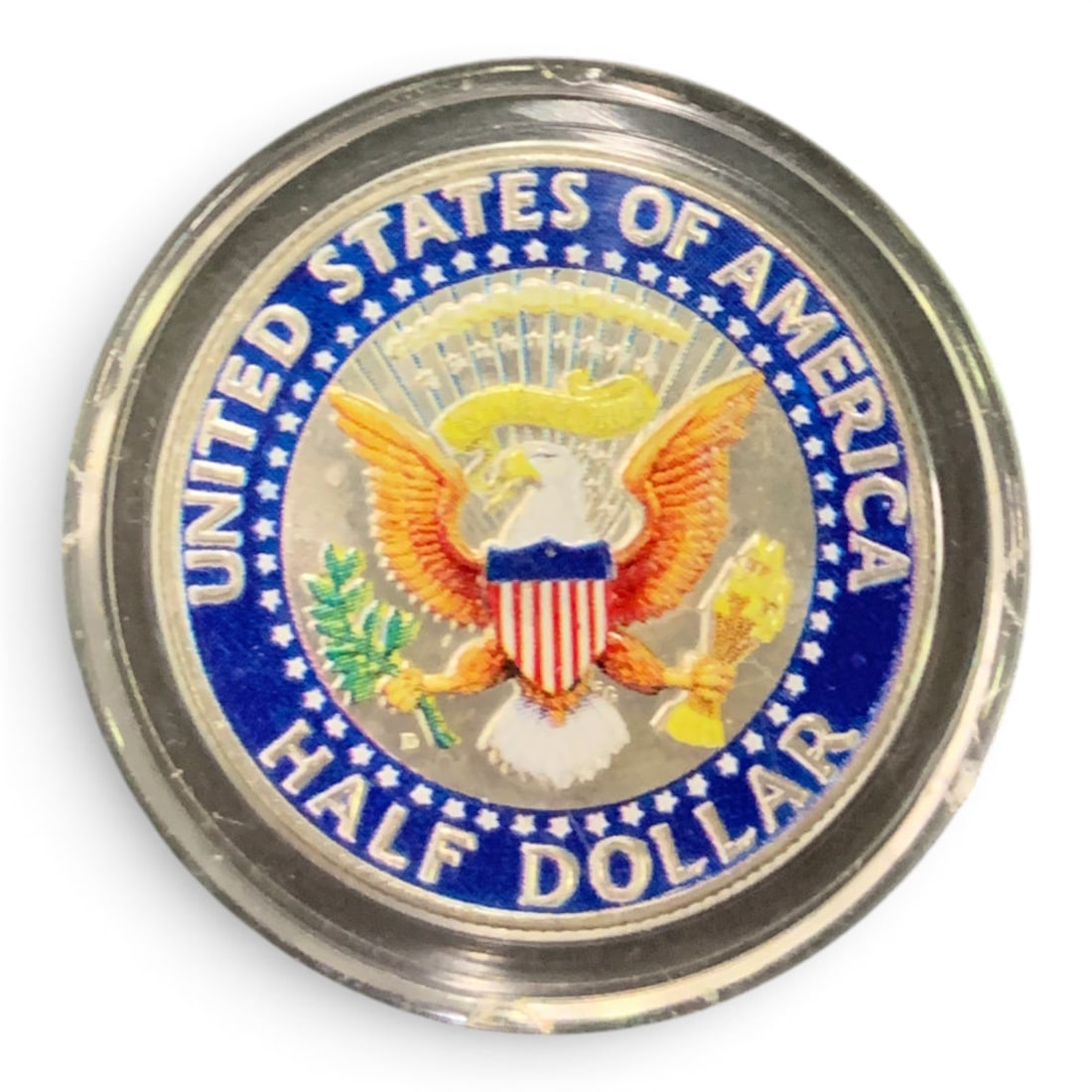 1964 Silver Kennedy Colored Half Dollar - 2