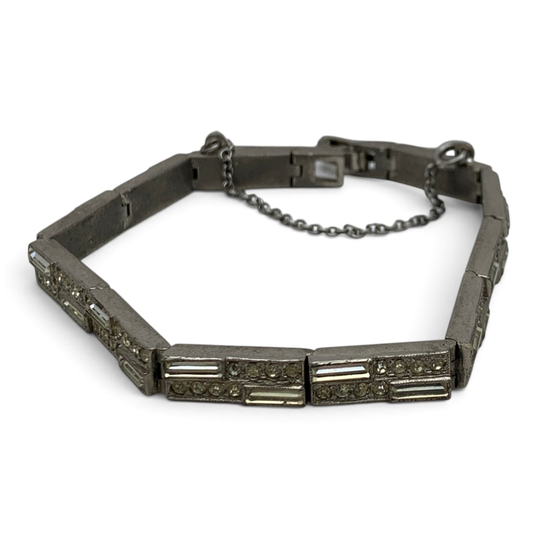 Silver & Clear Stone Bracelet - 2
