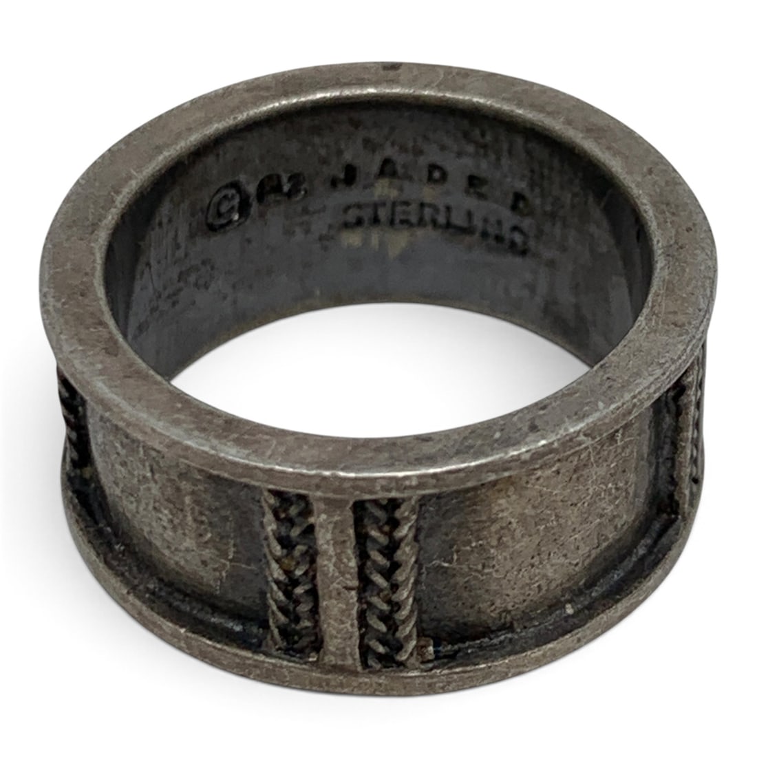 Jaded Sterling Silver Ring - 3