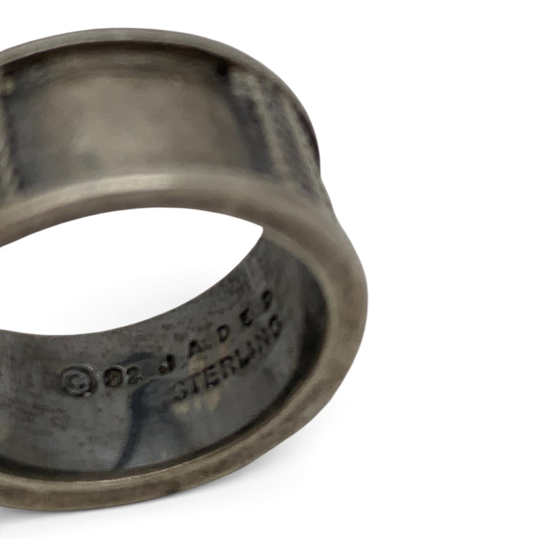 Jaded Sterling Silver Ring - 4