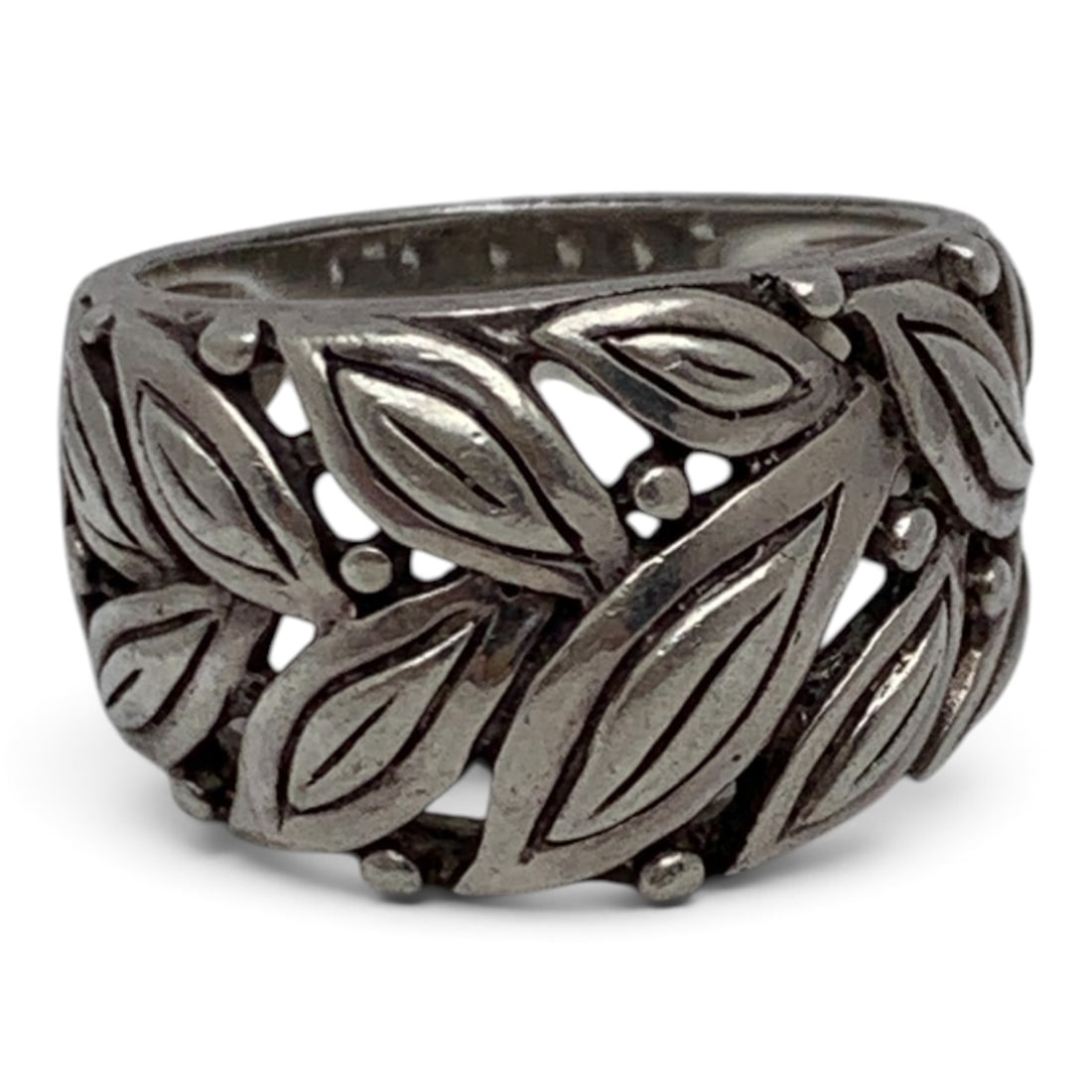 Sterling Silver Leaf Ring - 2